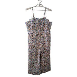 Maeve by Anthropologie jumpsuit womens US 16 floral wide leg pockets